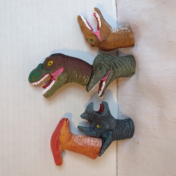 Big Dinosaur Bundle Toys Figures Finger Puppets Mixed Lot Of 28 Various